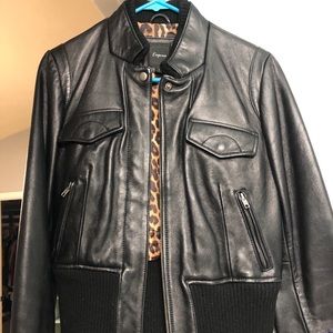 Women’s Express black leather jacket